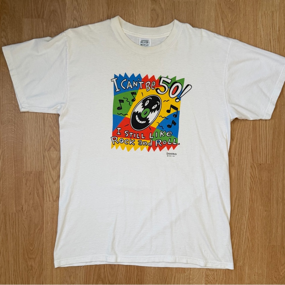 Vintage 50th Birthday Shirt I Still Like Rock and Roll 90’s Graphic Tee Large